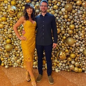 Two sisters the label lace back dress